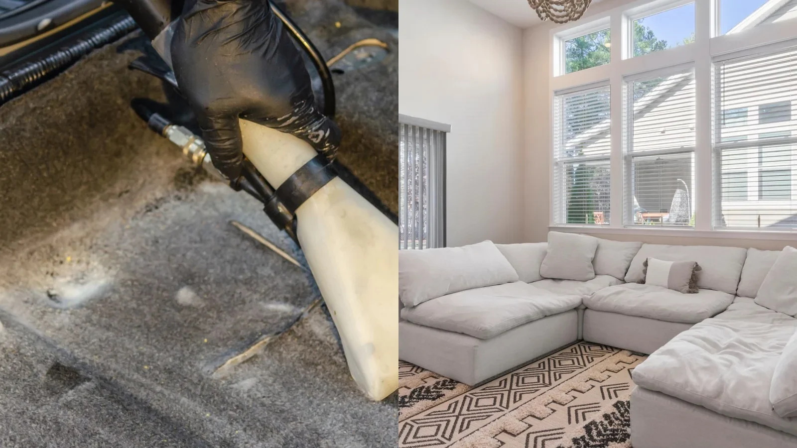 Portable cleaner scenes for stairs, couch, and small cleaning jobs