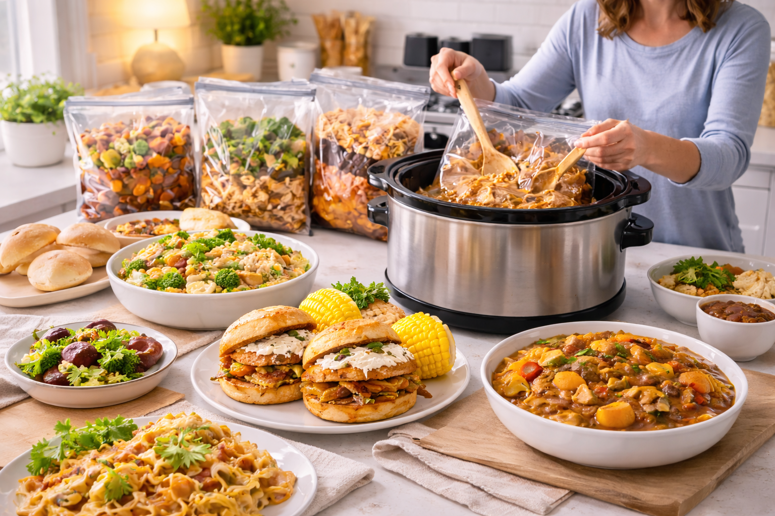 Dump-and-Go Crockpot Meals for Families Who Have Zero Time