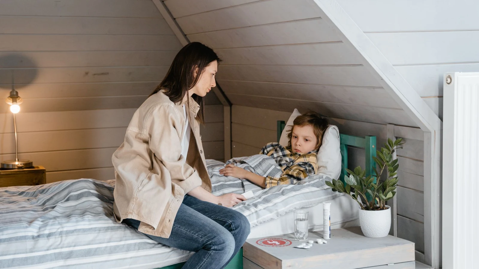 How to handle kids are sick with less stress